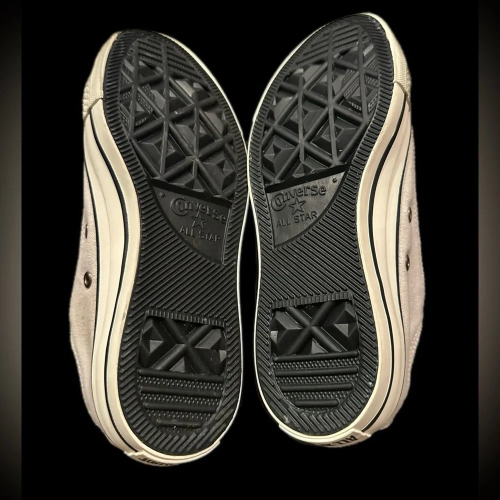Converse All Star Stud Parchment/Egret Sneakers Low-Top‎ Shoes - Picture 9 of 10